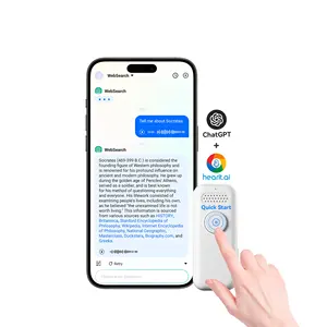 Idioma AI Micrófono inteligente para chatbot Traducción inteligente AI Sistema de interacción de voz habilitado micrófono para teléfono celular