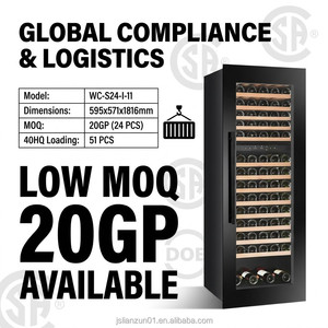Enfriador de Vino de Una Zona de 257 l con Compresor, Capacidad para 107 Botellas, Refrigerador de Temperatura Constante para el Hogar o Bar, Sy-wc-s24-i-11-l - Product Image 5