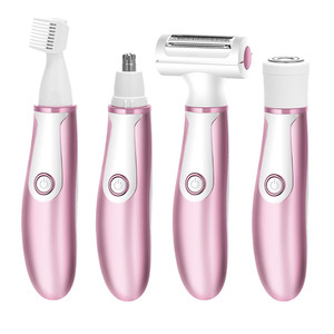 เครื่องโกนขนไฟฟ้าสำหรับผู้หญิง กำจัดขนบิกินี่ กันน้ำ IPX4 แบตเตอรี่แบบชาร์จได้ กำจัดขนบนใบหน้า จมูก และลำตัว ไม่เจ็บ ตัดแต่งขนได้อย่างแม่นยำ - Product Image 2
