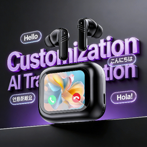 Wireless Digital Display Touch Control IPX4 Waterproof HiFi Sound Low Latency Gaming Mode AAC Type C Charging Case <strong>for</strong> Work - Product Image 3