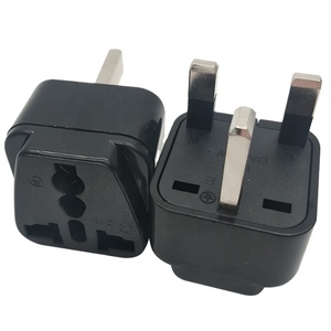 <span class=keywords><strong>Adaptador</strong></span> de Enchufe de Viaje Estándar del Reino Unido, Negro, Blanco y Cobre, con Certificación CE y RoHS, <span class=keywords><strong>para</strong></span> 2200W, Compatible con Múltiples Países, Incluida <span class=keywords><strong>Irlanda</strong></span> - Product Image 1