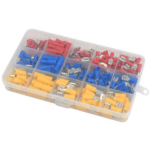 Connecteurs de câblage isolés pour ingénierie chimique, 12-22 AWG, rouge, bleu, jaune, style européen, lot de 236 pièces - Product Image 3