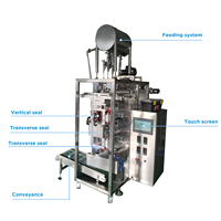 Machine d'emballage verticale entièrement automatique en acier inoxydable pour sauce tomate, sauce salade, sauce moutarde, miel, jus de carotte