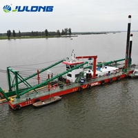 Drague aspirante de 2200 m³/h de capacité, alimentée au diesel, pour l'extraction de sable, avec moteur et boîte de vitesses, pour port
