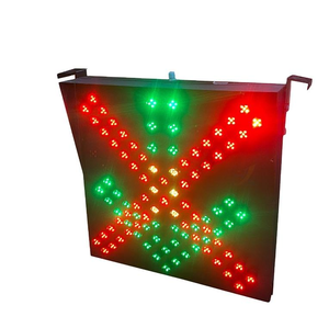 Venta al por mayor de alto brillo 600mm Cruz Roja flecha verde Luz de señal de tráfico LED señal de control de carril de seguridad vial - Product Image 1