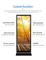 Écran LCD étiré 75 pouces Android 4K, affichage publicitaire plein écran, effet mur vidéo, kiosque d'affichage numérique