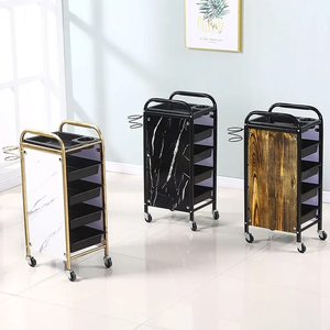 Detachable Modern Design Foldable Hair Salon <b>Trolley</b> with Gold Spa Tangle-Free Hair Universal Wheels Hairdresser Assistant - Product Image 6