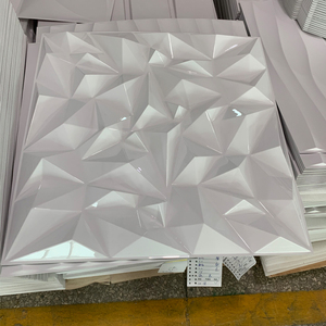 Commercio all'ingrosso di plastica decorativa del vinile 3d della parete di pannelli di rivestimento di carta da parati della parete del pvc 3d