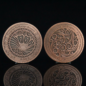 Pièce de monnaie commémorative personnalisée LGC en laiton antique, pièce de monnaie souvenir en métal double face sur mesure pour l'appréciation des organisations religieuses - Product Image 2