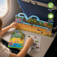 Autocollants en silicone en forme d'animaux personnalisés, réutilisables, lavables, sans résidus, autocollants pour fenêtres, décoration de chambre d'enfant, jouets DIY