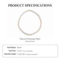 Ensemble de bijoux en perles d'eau douce naturelles : collier et bracelet en perles de type « pièce de monnaie » avec boucles d'oreilles clous en perles « pain », cadeau élégant pour elle