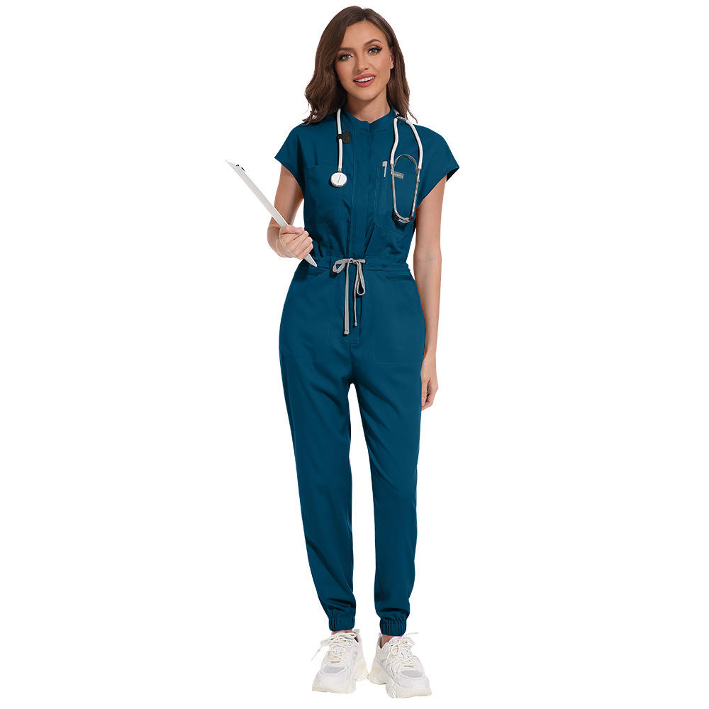 42166 Hospital Zipper Lace up Jogger Medical Scrubs 4xl 42166