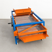 Trieuse de graines 1mm-40mm à double tamis amovible 3kW 220V pour le tri agricole du maïs, du blé, du riz, du soja et des arachides
