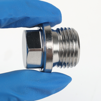 Bouchon hexagonal externe en acier inoxydable super duplex 2507, vis à tête hexagonale sur mesure pour vannes de pipeline pétrolier et gazier