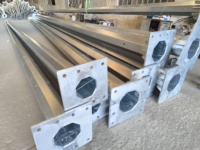 TIANHUANG Poteau d'éclairage solaire LED extérieur rond en acier galvanisé à chaud de 3M-12M avec installation facile et conception AutoCAD