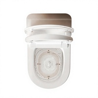 WC intelligent monobloc en céramique avec ouverture/fermeture automatique, bidet à capteur, chasse d'eau, siège chauffant, séchoir à air et télécommande