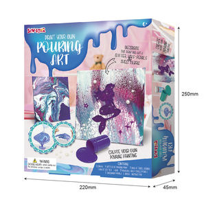 Kit Mainan DIY Mermaid Pouring Art, Kit Menggambar, Kit Seni dan Kerajinan Edukatif, Warna untuk Anak-anak dan Dewasa - Product Image 2