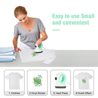 Mini presse à chaud portable avec seulement 110V pour les t-shirts, les chapeaux, les chaussures, l'impression d'étiquettes, prix bas, petits projets de vinyle HTV