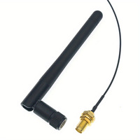 Module de routeur sans fil 2.4G mini pliable double bande avec antenne en caoutchouc à visser 3DBI PDFLY-DA002 OEM avec bornes femelles 4.3/10
