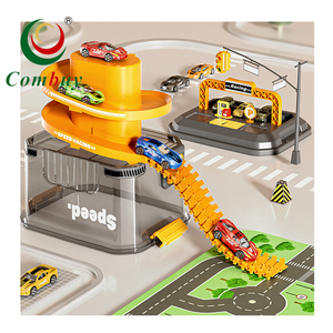 Boîte de rangement parking jouet en plastique moulé sous pression piste de course <span class=keywords><strong>garage</strong></span> voiture - Product Image 1
