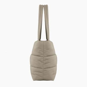 Manufacturer <b>Custom</b> With Logo Designer Fashion Soft Waterproof Nylon Cotton Quilted Padded Puff Puffy Puffer Tote Bags for Women - Product Image 4