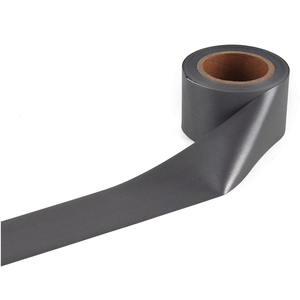 <span class=keywords><strong>Film</strong></span> réfléchissant hautement élastique pour vêtements de sécurité, noir gris, perles de verre réfléchissantes PES, vinyle thermocollant EN471/OEKO TEX - Product Image 1