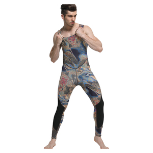 Personnalisé 3mm 5mm Deux Pièces Camouflage Hommes Néoprène Sans Fermeture À Glissière Pêche Sous-Marine Chasse Sous-Marine Combinaison de Plongée avec Capuche - Product Image 5