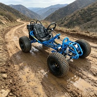 Go-Kart Todoterreno Monoplaza para Adultos, Motor a Gasolina de Alto Torque 420CC 15HP, Emoción Garantizada, con Embrague Húmedo, para Caminos de Tierra