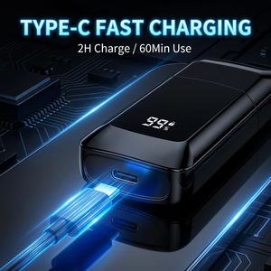 เครื่องตัดขนจมูกแบบชาร์จไฟได้ Type-C สำหรับผู้ชาย 9500RPM เครื่องตัดขนจมูกและหูแบบมืออาชีพ กันน้ำ <span class=keywords><strong>IPX</strong></span> ตัดแต่งขนได้อย่างไม่เจ็บปวด - Product Image 2
