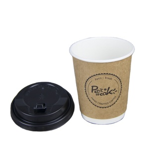 Polystyrene Cups_takeaway Giấy Cups_cheap Ly Cà Phê Có Nắp Đậy Dùng Một Lần Đôi Tường Gợn Tường - Product Image 5