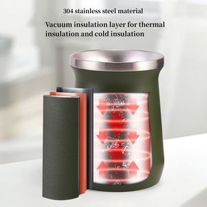 Venta al por Mayor Taza de Té de Acero Inoxidable de Doble Pared de 260ml Yerba <span class=keywords><strong>Mate</strong></span> <span class=keywords><strong>Argentino</strong></span> Personalizado con Bombilla para Fiestas - Product Image 4