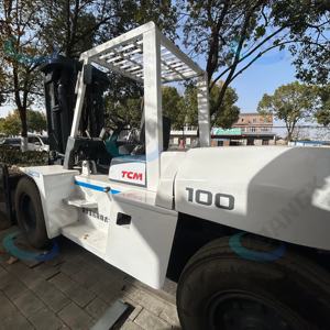 รถยก TCM 10T มือสอง  3ม. 4ม. 5ม. 6ม. พร้อมอุปกรณ์เลื่อนด้านข้าง ปรับระดับได้ ใช้งานกลางแจ้ง รถยกเครื่องยนต์เบนซิน - Product Image 4