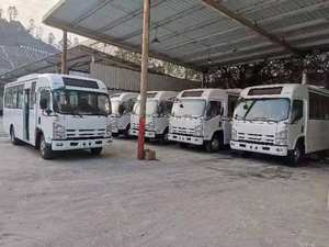 El MEJOR PRECIO DE AUTOBÚS China Qingling ISUZU Nuevo 4x4 17-26 Seater 60 mini Bus Precio de alta calidad City Bus hotsale - Product Image 3