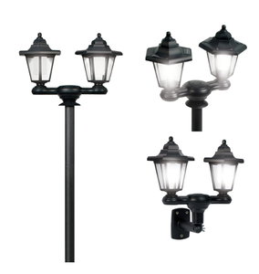 Lampada Solare Esagonale a Doppia Testa <span class=keywords><strong>per</strong></span> Muro, Lampada Solare <span class=keywords><strong>da</strong></span> <span class=keywords><strong>Giardino</strong></span> <span class=keywords><strong>da</strong></span> 1,5 Metri, Lampada Solare a <span class=keywords><strong>Terra</strong></span> - Product Image 1