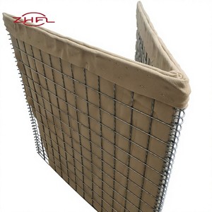 Malla de Alambre de Hierro Galvanizado Soldada, Gabiones de Orificio Cuadrado, Sacos de Arena Bastion, Certificación CE/ISO, Tamaños Personalizables, Defensa Contra Explosiones - Product Image 1