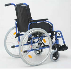 Fauteuil roulant manuel léger en aluminium JUMAO avec repose-jambes amovibles et accoudoirs rabattables pour personnes handicapées, malades et personnes âgées - Product Image 3