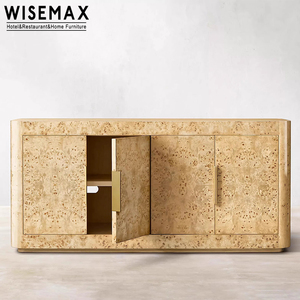 Meuble TV WISEMAX FURNITURE en bois massif de style américain, <span class=keywords><strong>console</strong></span> de salon, coffre de rangement <span class=keywords><strong>rectangulaire</strong></span> en métal avec tiroirs, chambre à coucher - Product Image 3
