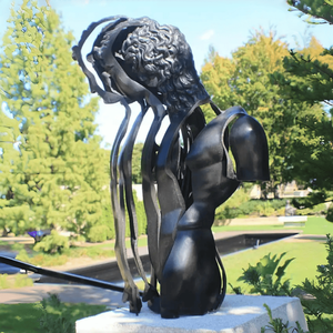 Buste en bronze coulé de style réalisme classique, statue en bronze coulé grandeur nature pour <span class=keywords><strong>la</strong></span> décoration de galerie, de parc ou de villa - Product Image 2