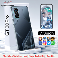 Smartphone 5G GT30 16 Go + 1 To Android 15 Dernière Version 2026 Écran 7,3 Pouces Navigation GPS Double Carte SIM Bandes 5G LTE Globales Haute Configuration