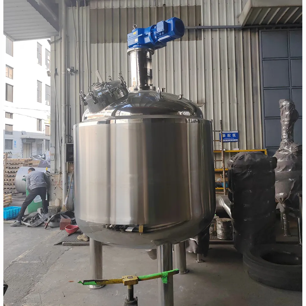 Factory Customized 2000L Liquid Stirring Mixing Reaction Tank Stainless Steel Reactor Chemical Reactor