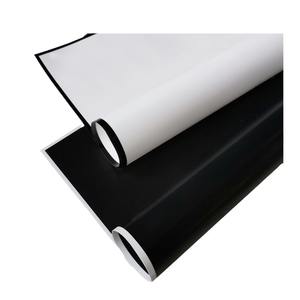 블랙 화이트 꽃 인쇄 방수 합성 포장지 양면 PE 코팅 조상의 날 꽃다발 포장 웨딩 - Product Image 1