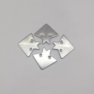 Support d'angle en aluminium Dunway à deux trous en forme de queue de poisson pour connecteurs de portes d'armoires - Product Image 2