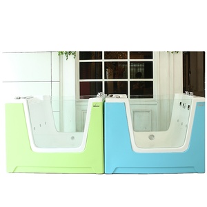 Hiện đại freestanding Pet bồn tắm hình chữ nhật Dog bồn tắm <span class=keywords><strong>Spa</strong></span> với massage không khí & drainer cho căn hộ chải chuốt - Product Image 5