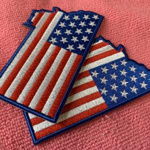 <span class=keywords><strong>Applique</strong></span> per ricamo <span class=keywords><strong>da</strong></span> <span class=keywords><strong>esterno</strong></span> con bandiera a forma di moda, etichetta in tessuto ricamato con ferro su misura - Product Image 2