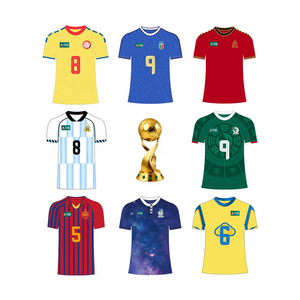 ชุดเสื้อฟุตบอลทีมชาติสำหรับแฟนบอล ฤดูกาลที่แปด ของงานฟุตบอลระดับโลกปี 2026 ออกแบบมาสำหรับผู้ซื้อขายส่งระหว่างประเทศ - Product Image 1