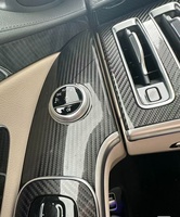 Vinilo Adhesivo para Automóviles, Simulación de Fibra de Carbono, para Carrocería, Interior, Alerón, Capó, Espejo Retrovisor, Película de Modificación Antiarañazos