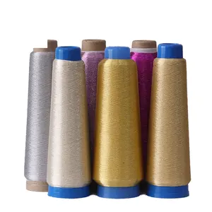 Direct factory mh type polyester metalized/metallic yarn/yarn for knitting,weaving