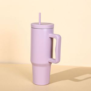 <b>40oz</b> Travel Car H4.0 <b>Handle</b> Mug Vacuum <b>Tumbler</b> Lid Straw Non-Slip Base ODM OEM Custom Logo - Product Image 5