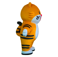 Nouveau Costume Gonflable de Tigre de Dessin Animé avec Ventilateur Intégré, Couleurs Vives, pour Événements Publicitaires, Résistant au Soleil, Durable, Taille Personnalisée