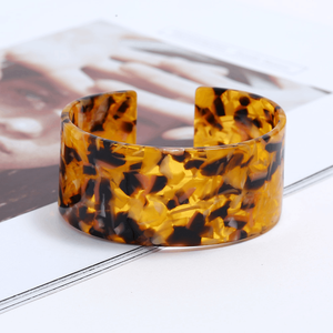 Brazalete Abierto de Resina Acrílica <span class=keywords><strong>Extra</strong></span> Grande para Niños - Joyería de Moda para Aniversario - Product Image 2